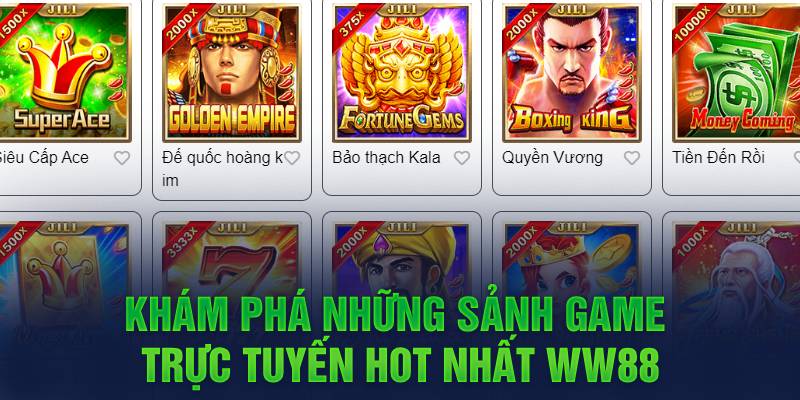 Giới thiệu những sảnh game trực tuyến hot nhất 188V
